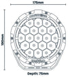 To suit BZR-X Series 7″ LED Driving Light cover