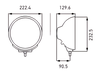 To suit Hella Rallye FF 4000, Luminator 3.0 & Predator iX Light cover