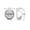 Narva Ultima 175 LED Driving light cover